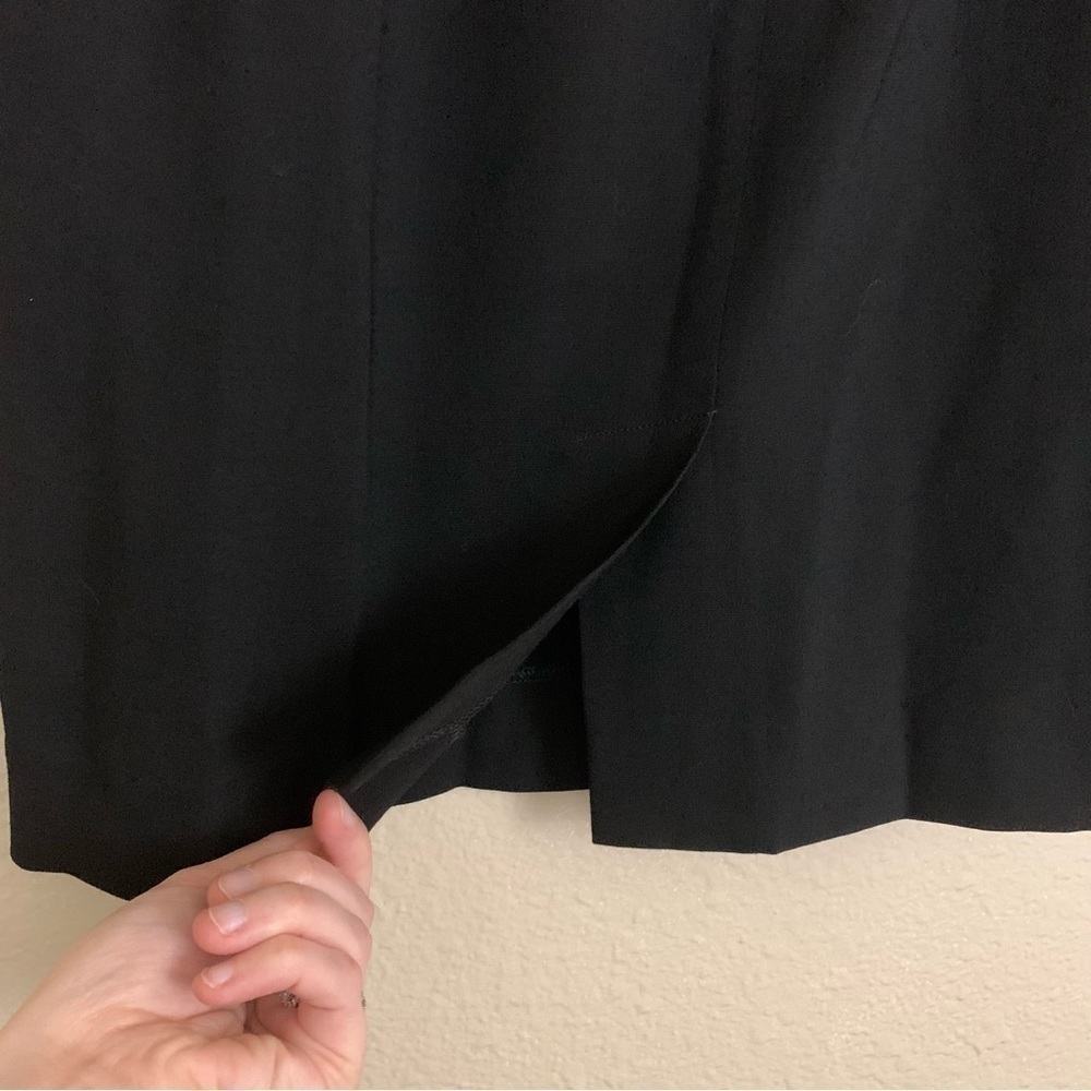 Limited America Black Wool Blend Pencil Skirt Size 6 - Picture 6 of 7